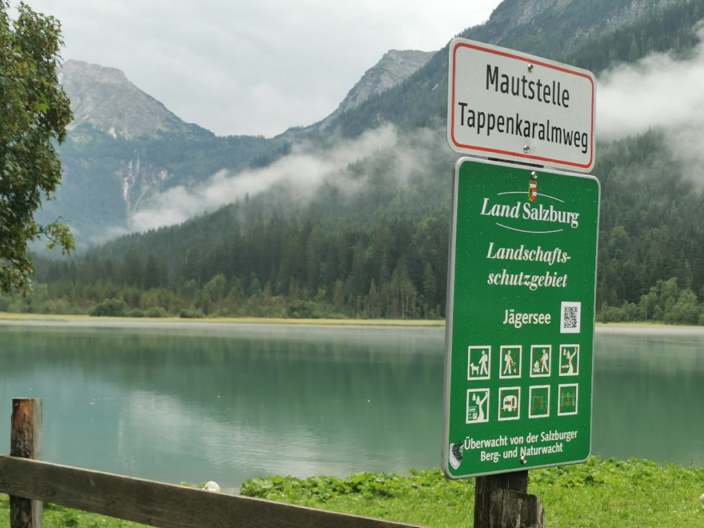 Vom Jägersee auf dem Weg zum Tappenkarsee - die Mautstraße