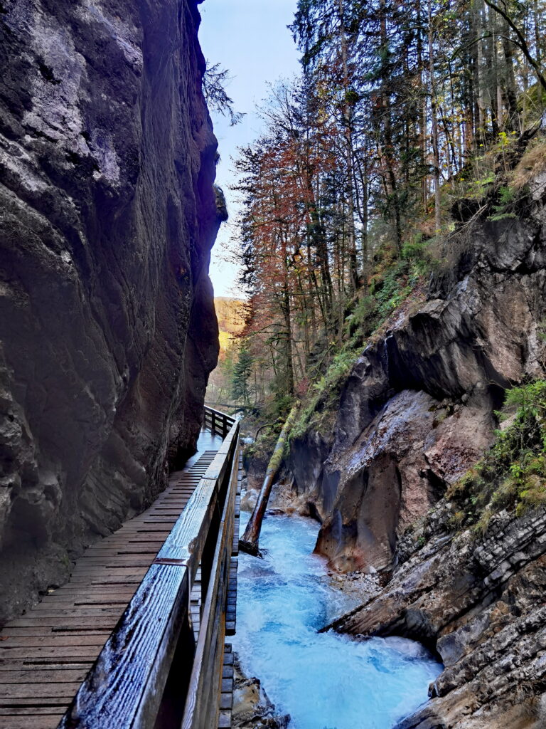 Das ist gleich am Eingang der Wimbachklamm